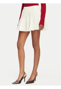 Vero Moda Spódnica mini Sofia 10350924 Biały Regular Fit. Kolor: biały. Materiał: bawełna #1