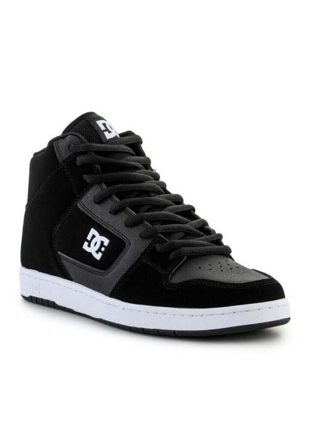 Buty DC Shoes Manteca 4 Hi M ADYS100743-BKW czarne. Okazja: na co dzień. Kolor: czarny. Materiał: guma, materiał. Sport: skateboard