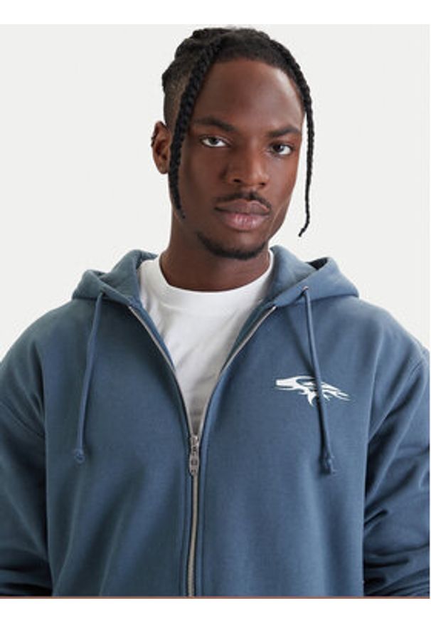 Quiksilver Bluza Old English EQYFT05156 Niebieski Oversize. Kolor: niebieski. Materiał: syntetyk