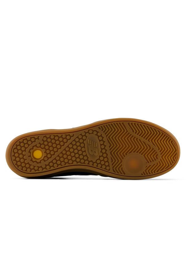 Buty unisex New Balance Numeric UN430NVG – granatowe. Kolor: niebieski. Materiał: dresówka, skóra. Szerokość cholewki: normalna. Sport: skateboard