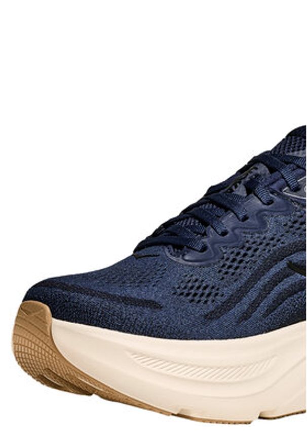 HOKA - Hoka Buty do biegania Bondi 9 Wide Granatowy. Kolor: niebieski. Materiał: materiał