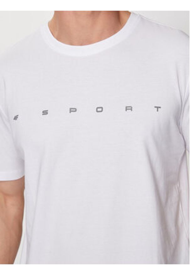 4f - 4F T-Shirt 4FWSS24TTSHM1283 Biały Regular Fit. Kolor: biały. Materiał: bawełna