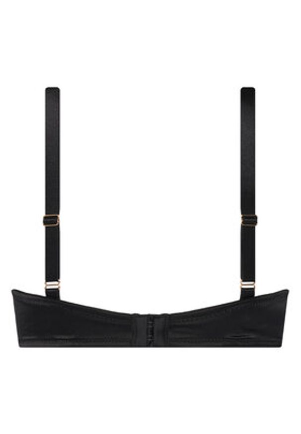 Hunkemöller Biustonosz z fiszbiną Avela 302375 Czarny. Kolor: czarny. Materiał: syntetyk