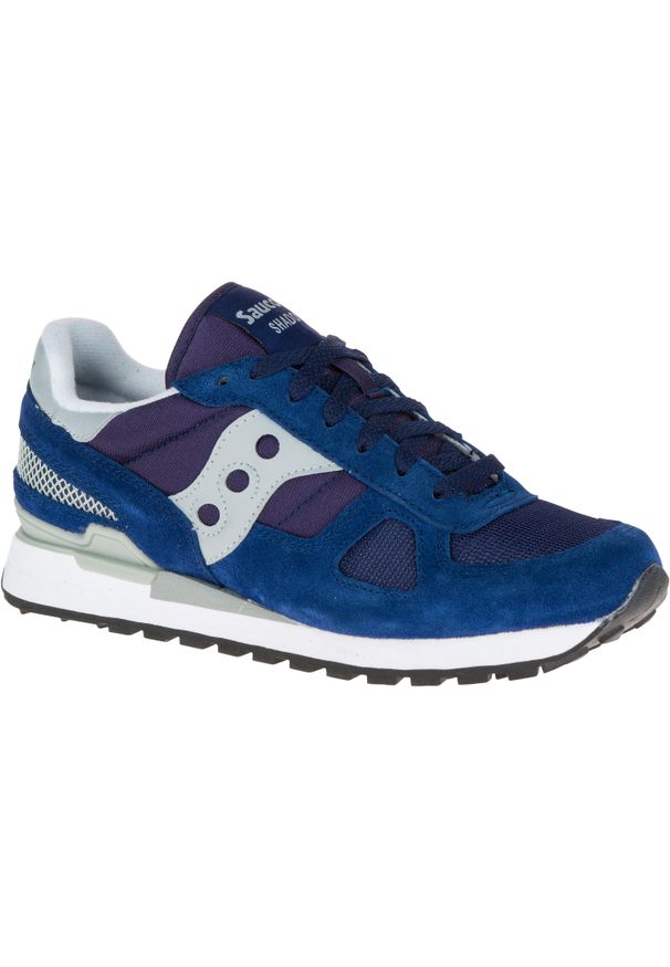 Trenerzy Saucony shadow original. Kolor: wielokolorowy, niebieski, szary. Materiał: materiał