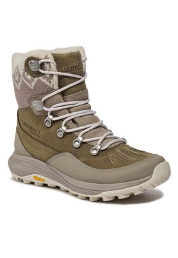 Merrell Śniegowce Siren 4 Thermo Mid Zip Waterproof J037414 Szary. Kolor: szary. Materiał: skóra