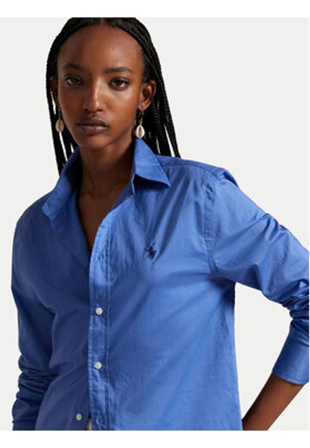 Polo Ralph Lauren Koszula 211A92177011 Niebieski Classic Fit. Typ kołnierza: polo. Kolor: niebieski. Materiał: bawełna