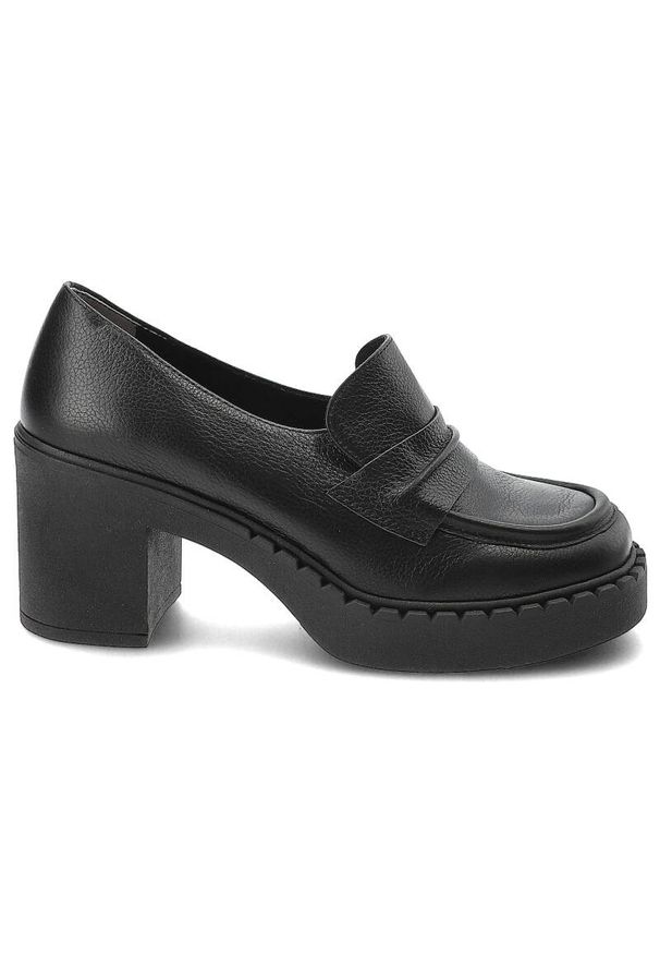 Czarne Półbuty Armodo Modne Buty Damskie. Okazja: na spotkanie biznesowe. Zapięcie: pasek. Kolor: czarny. Materiał: nubuk. Obcas: na obcasie. Styl: elegancki, biznesowy, wizytowy, klasyczny. Wysokość obcasa: średni