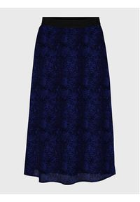 Vero Moda Spódnica midi Nala 10278777 Granatowy Regular Fit. Kolor: niebieski. Materiał: syntetyk #6
