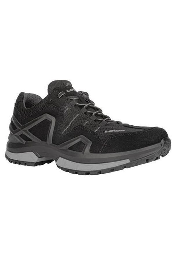 Buty trekkingowe męskie Lowa Gorgon Gtx. Zapięcie: sznurówki. Kolor: czarny. Materiał: materiał, syntetyk, tkanina. Szerokość cholewki: normalna