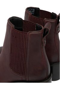 Clarks Botki Chamberly Top 26182864 Bordowy. Kolor: czerwony. Materiał: skóra #5