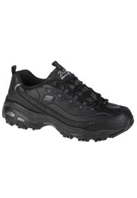 skechers - Damskie D'LITES FRESH START Sneakersy Czarny. Kolor: czarny. Materiał: guma, materiał, skóra, poliester. Sport: turystyka piesza
