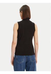 Lacoste Polo PF5445 Czarny Slim Fit. Typ kołnierza: polo. Kolor: czarny. Materiał: bawełna #3