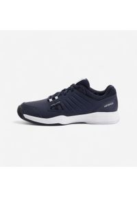 ARTENGO - Buty tenisowe męskie Artengo TS500 na każdą nawierzchnię. Kolor: szary, niebieski, wielokolorowy, biały. Materiał: kauczuk. Szerokość cholewki: normalna. Sport: tenis