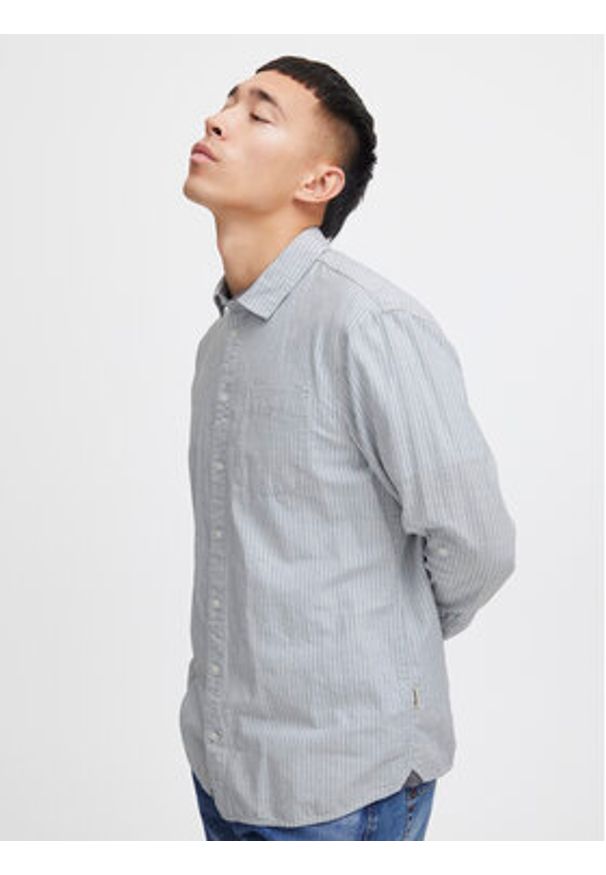 Blend Koszula 20716373 Niebieski Regular Fit. Kolor: niebieski. Materiał: bawełna