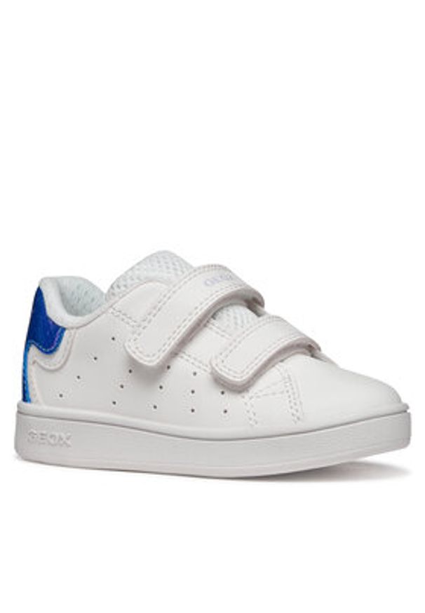 Geox Sneakersy B Eclyper Girl B365MA 054PV C1412 Biały. Kolor: biały. Materiał: skóra