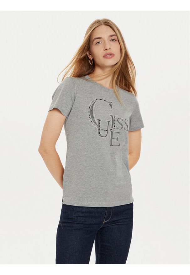 Guess T-Shirt W4BI16 I3Z14 Szary Regular Fit. Kolor: szary. Materiał: bawełna