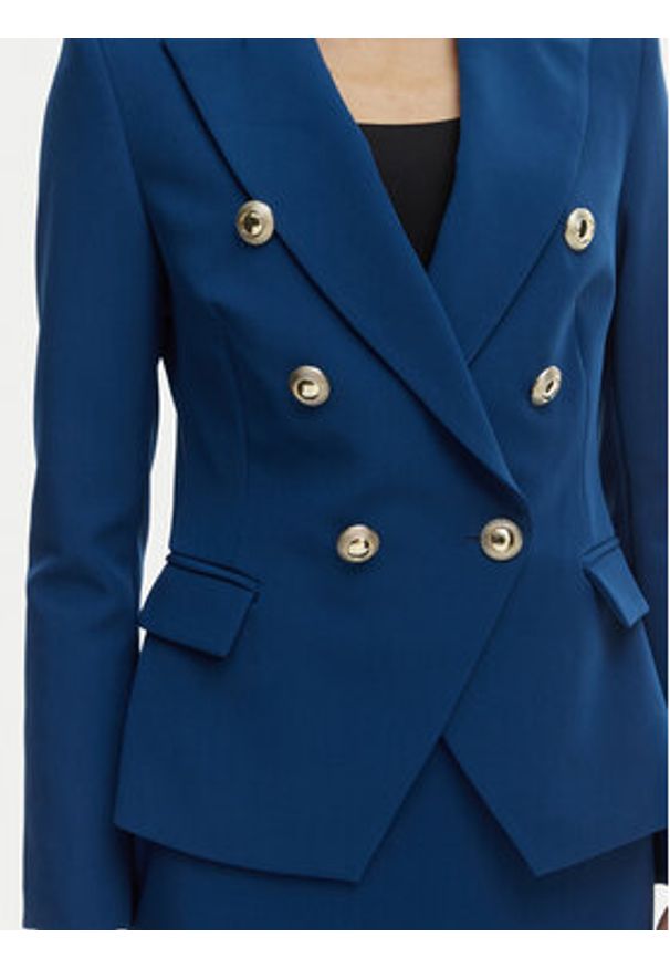 Rinascimento Marynarka CFC0128639003 Niebieski Regular Fit. Kolor: niebieski. Materiał: syntetyk