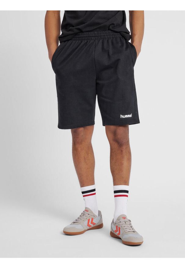 Spodenki sportowe męskie Hummel Go Cotton Bermuda Shorts. Kolor: czarny