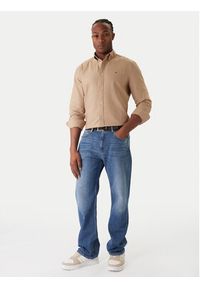 Tommy Jeans Koszula Oxford DM0DM22836 Beżowy Regular Fit. Kolor: beżowy. Materiał: bawełna #3
