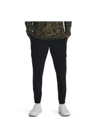 Spodnie dresowe męskie Under Armour Stretch Woven Cargo Pants XXL. Kolor: czarny. Materiał: dresówka