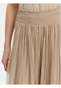 ViCOLO Spodnie palazzo TD0021 Beżowy Regular Fit. Kolor: beżowy. Materiał: wiskoza #5