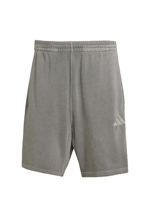 Adidas - Szorty ALL SZN French Terry Washed 8 Inch. Kolor: czarny. Materiał: materiał