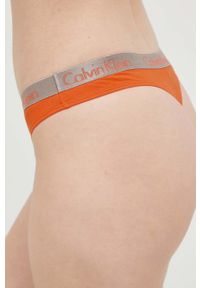 Calvin Klein Underwear stringi kolor pomarańczowy. Kolor: pomarańczowy #2