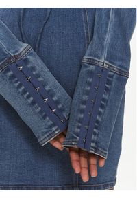 ROTATE Sukienka jeansowa 1119351826 Niebieski Slim Fit. Kolor: niebieski. Materiał: bawełna #4