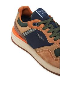 Pepe Jeans Sneakersy Buster Pro M PMS60027 Brązowy. Kolor: brązowy. Materiał: materiał #3