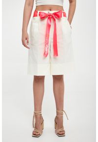 Twinset Milano - Szorty damskie z lnem TWISNET ACTITUDE. Materiał: len #4