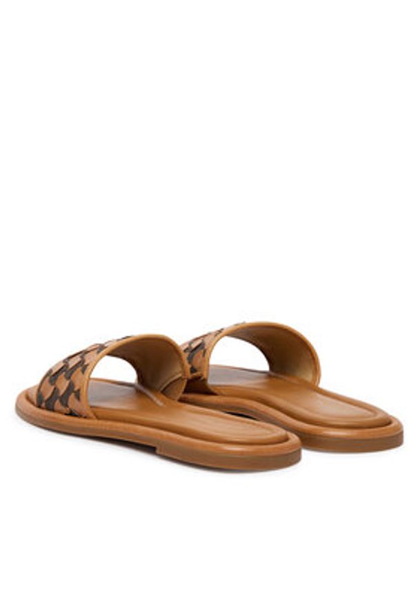 MICHAEL Michael Kors Klapki Dana 40R6DNFS1L Brązowy. Kolor: brązowy. Materiał: skóra