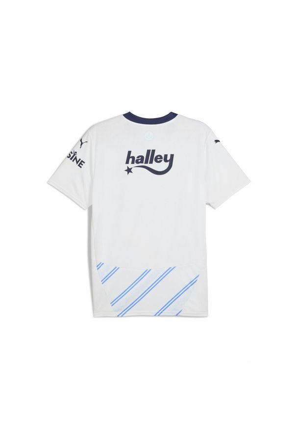 Puma - Męska koszulka wyjazdowa Fenerbahçe SK 24/25 PUMA White Dusky Blue. Kolor: biały, wielokolorowy, niebieski