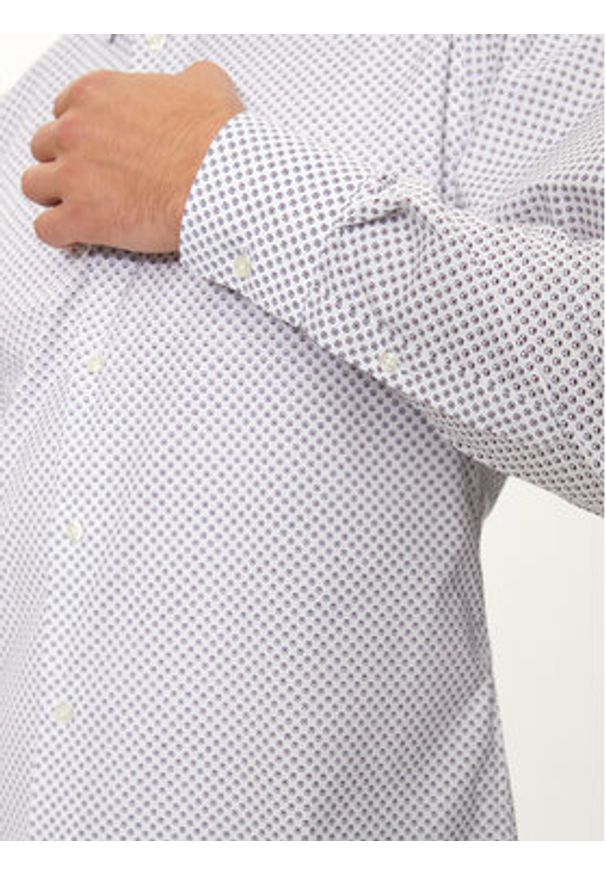 Liu Jo Koszula QF4234 T2663 Biały Slim Fit. Kolor: biały. Materiał: bawełna