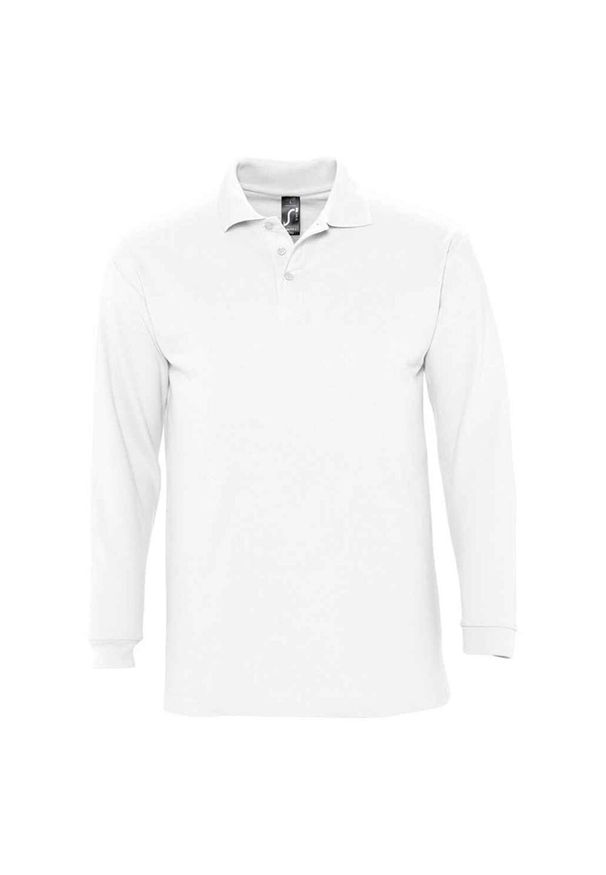 SOL'S - Koszulka Polo Z Długim Rękawem Dla Dorosłych Unisex Winter II. Okazja: na co dzień. Typ kołnierza: polo. Kolor: biały. Długość rękawa: długi rękaw. Długość: długie. Styl: casual