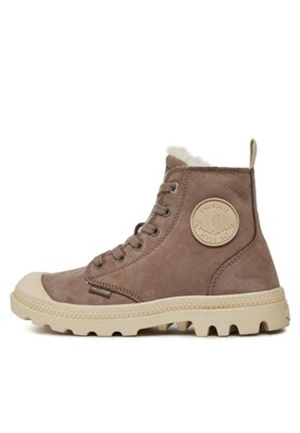 Palladium Trapery Pampa Hi Zip Wl 95982-212-M Brązowy. Kolor: brązowy. Materiał: skóra