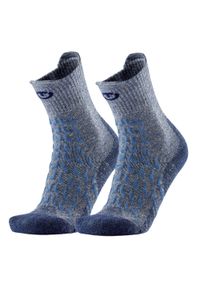 Skarpety trekkingowe dla kobieta Therm-ic Trekking UltraCool Linen Crew Lady. Kolor: wielokolorowy, niebieski, szary. Materiał: len. Sport: turystyka piesza