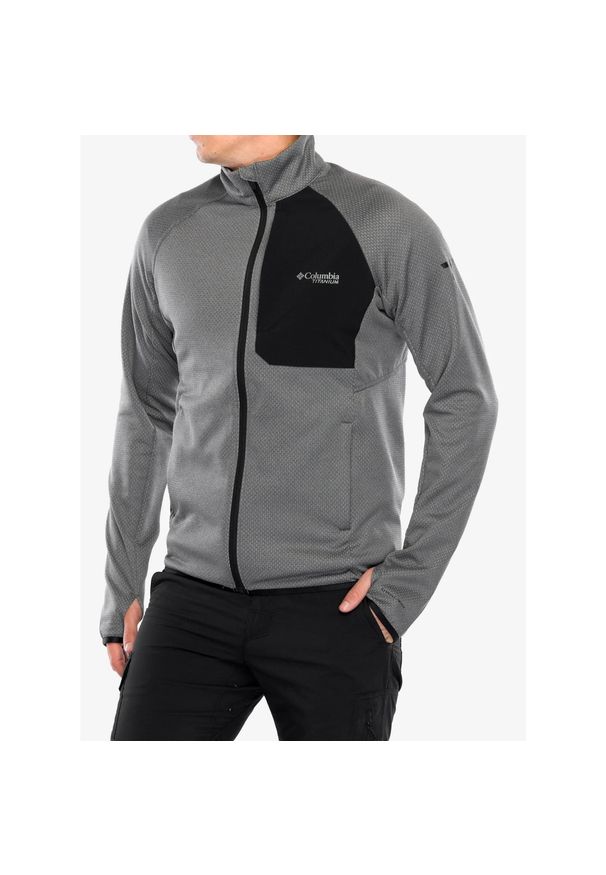 columbia - Bluza rozpinana męska Columbia Triple Canyon Grid Fleece Full Zip II. Kolor: szary. Sezon: zima. Sport: narciarstwo