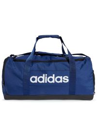 Adidas - Torba adidas Linear Duffel M IN6116 - granatowa. Kolor: niebieski. Materiał: poliester. Sport: fitness