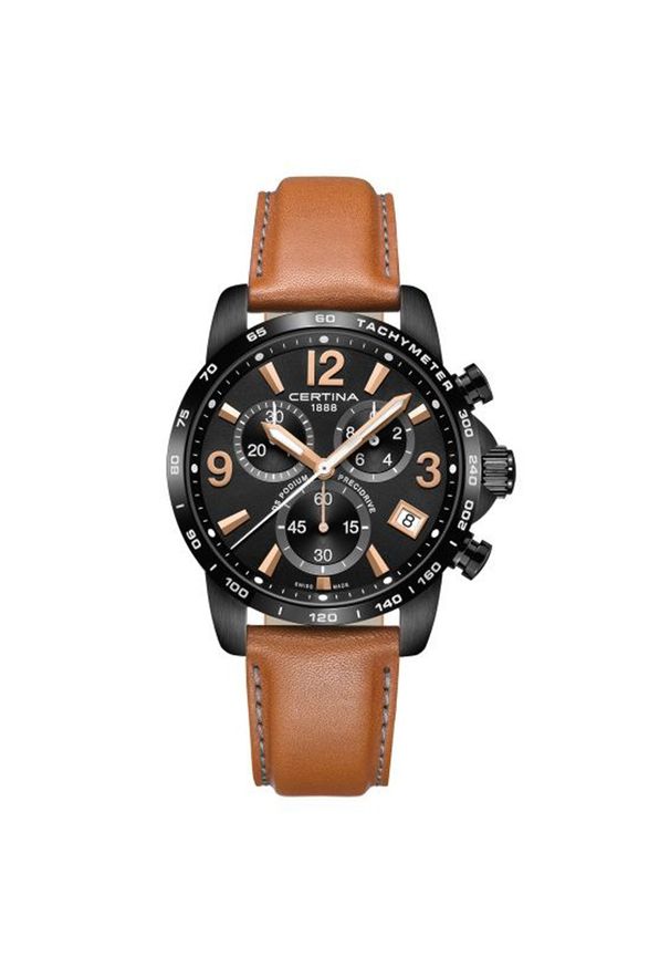 Zegarek Męski CERTINA DS Podium Chrono Precidrive C034.417.36.057.00. Materiał: skóra. Styl: elegancki, sportowy