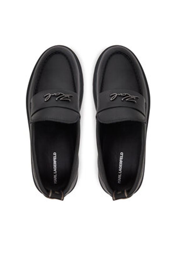 Karl Lagerfeld - KARL LAGERFELD Loafersy Kamden KL40413 Czarny. Kolor: czarny. Materiał: skóra