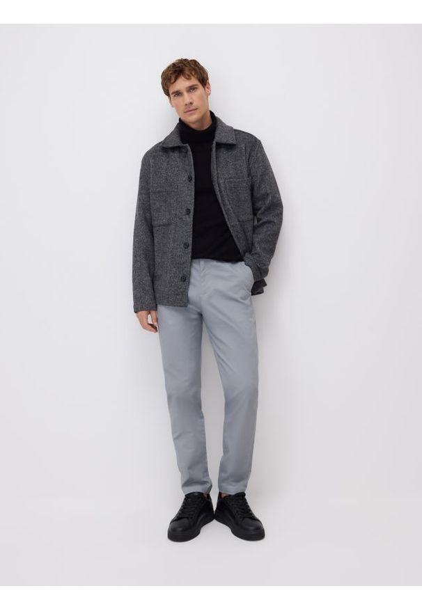 Reserved - Bawełniane spodnie chino slim - inny. Materiał: bawełna