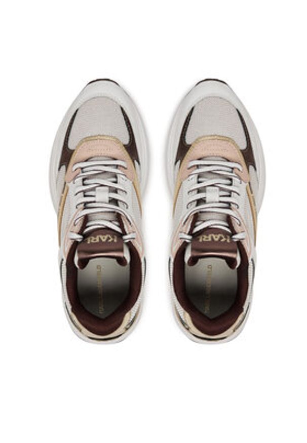 Karl Lagerfeld - KARL LAGERFELD Sneakersy KL65724 Biały. Kolor: biały. Materiał: skóra