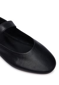 TOMMY HILFIGER - Tommy Hilfiger Baleriny Buckle Leather Ballerina FW0FW09684 Czarny. Kolor: czarny. Materiał: skóra #6