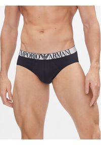 Emporio Armani Underwear Komplet 3 par slipów 111734 4R726 40035 Granatowy. Kolor: niebieski. Materiał: bawełna