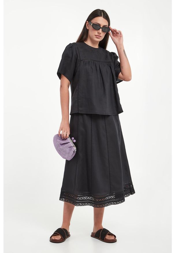 Weekend Max Mara - Bluzka damska lniana Bacino WEEKEND MAX MARA. Materiał: len