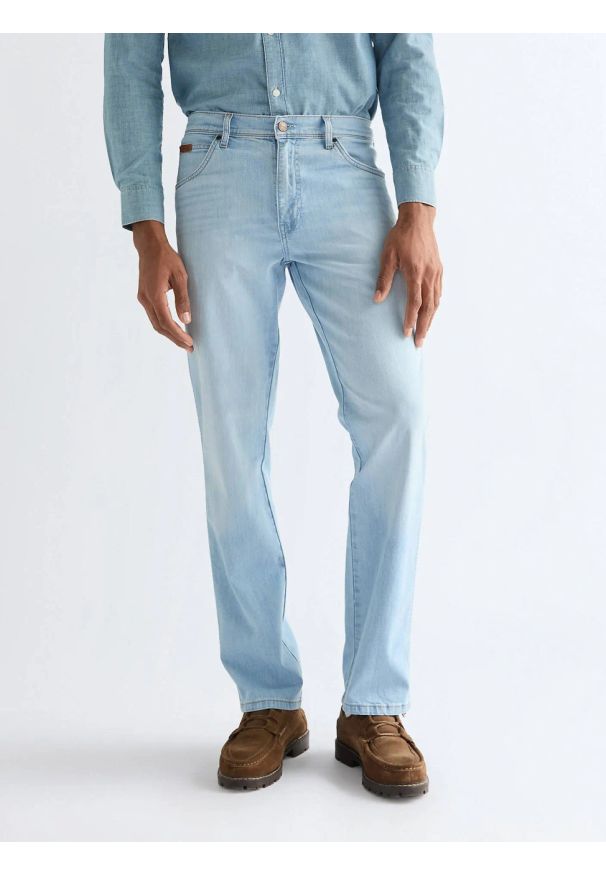 Wrangler - MESKIE SPODNIE WRANGLER TEXAS BLEACH 112377807