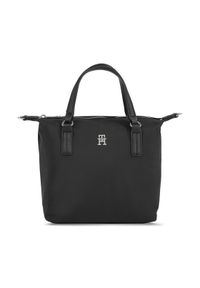 TOMMY HILFIGER - Tommy Hilfiger Torebka Poppy Th Small Tote AW0AW15640 Czarny. Kolor: czarny