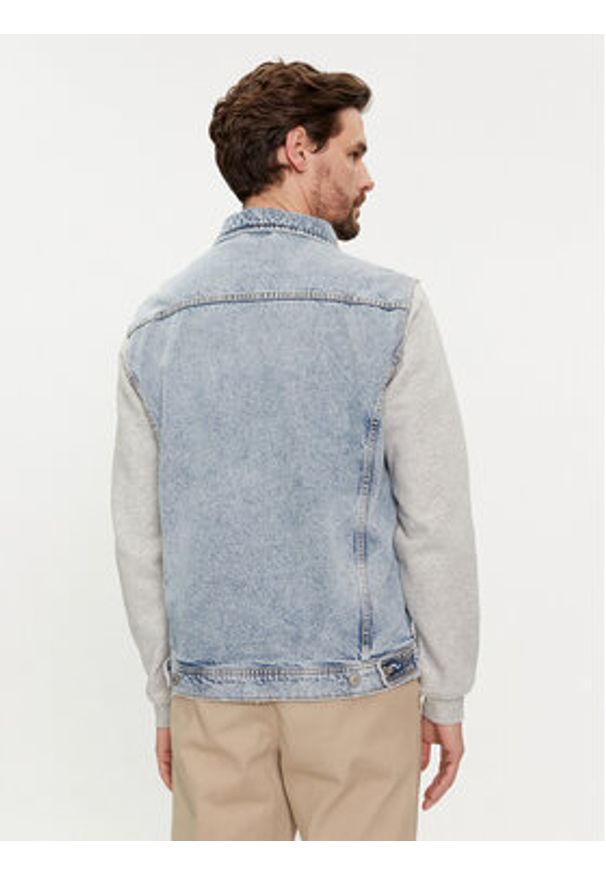 Jack & Jones Kurtka jeansowa Jean 12249233 Niebieski Regular Fit. Kolor: niebieski. Materiał: bawełna