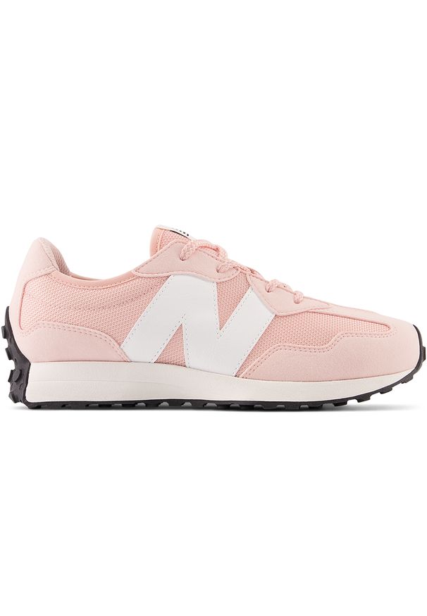 Buty dziecięce New Balance GS327CGP – różowe. Okazja: na co dzień. Kolor: różowy. Materiał: guma, syntetyk, materiał. Szerokość cholewki: normalna. Sezon: lato