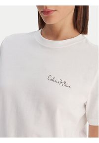 Calvin Klein T-Shirt Calvin Klein-Lv047E809G Yaa LV047E809G Biały Classic Fit. Kolor: biały. Materiał: bawełna #3